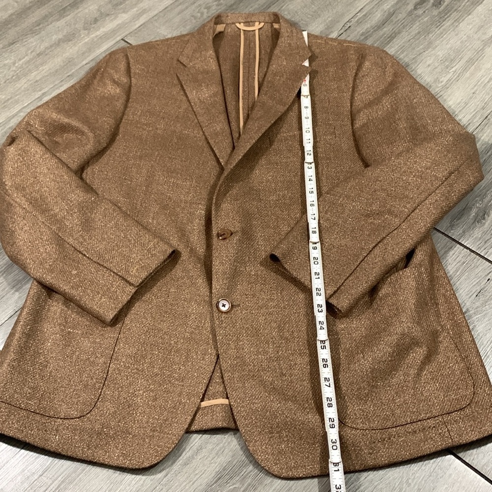 Hickey Freeman NEW Weightless T Model 120 Years Light Brown 2 Button Blazer - Picture 11 of 16